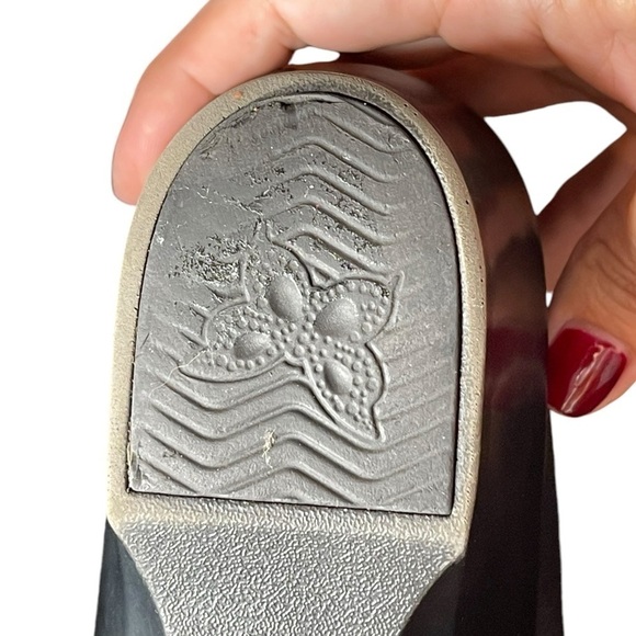 Alegria Maya Nappa Black Stretch and Leather Mary Jane Non Skid Clogs Size 8 - Picture 6 of 15